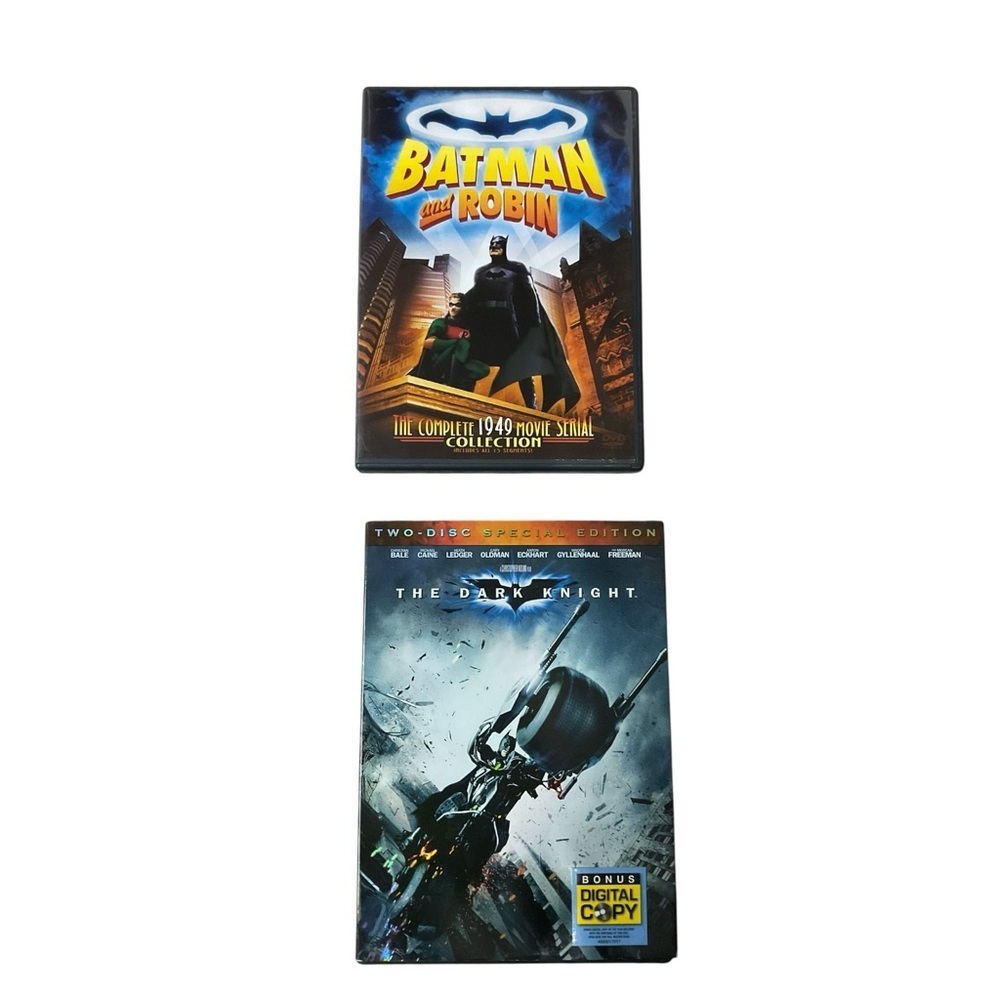 Batman & Robin + The Dark Knight DVD Lot 2 Movie Collection DC Comics